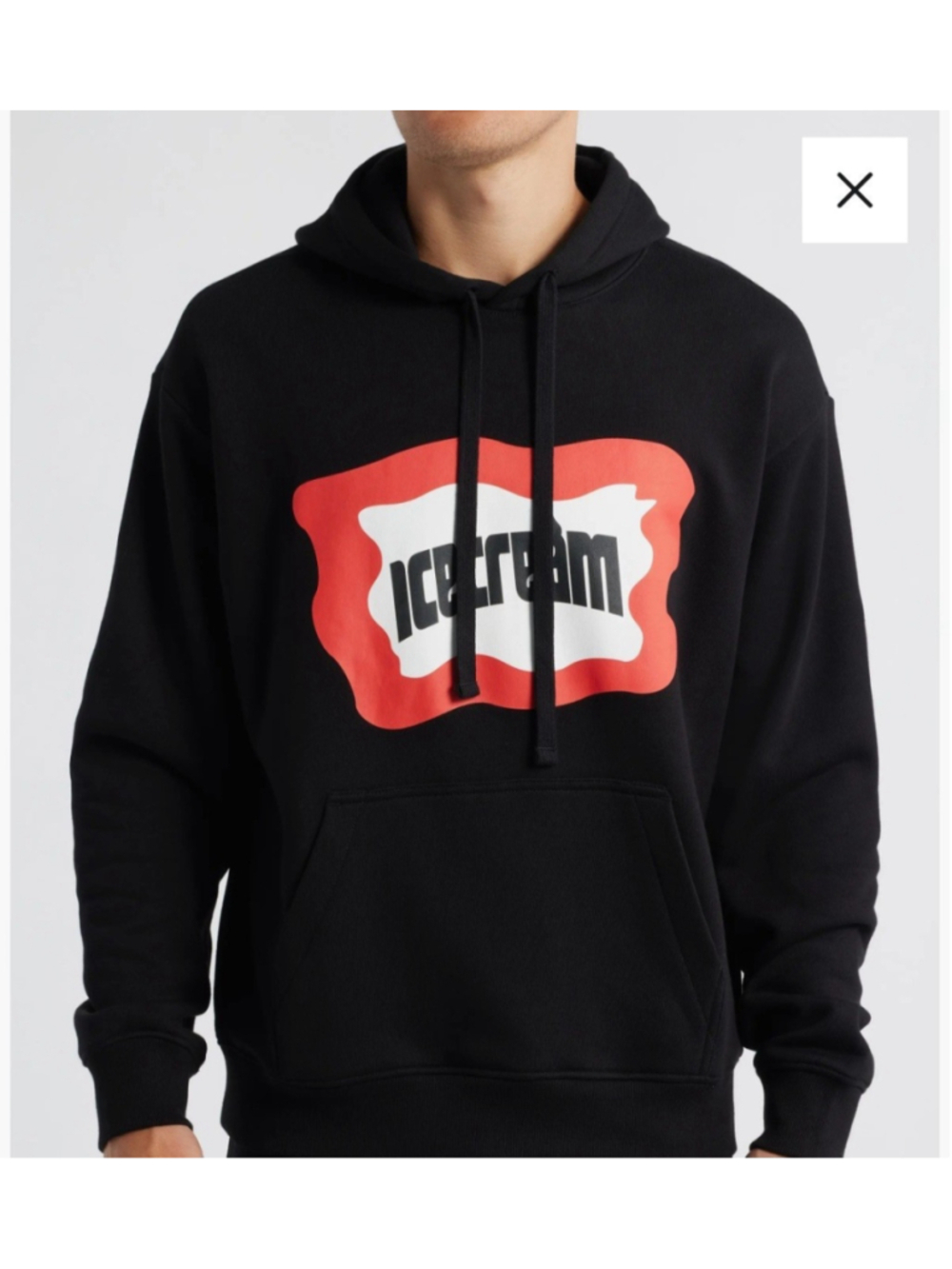 Icecream BBC Billionaire Boys Club Men's Small Hoodie Sweatshirt Black NEW NWT